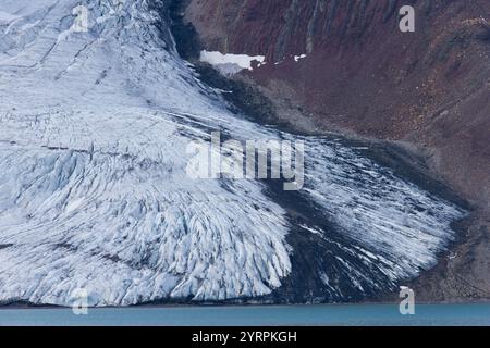 Glacier Samarinbreen, Hornsund, Spitzberg, Norvège Banque D'Images