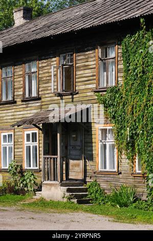 Maisons en bois du district de Kalamaja, Tallinn, estonie, europe du Nord Banque D'Images