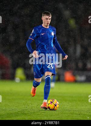 Chelsea's Cole Palmer lors du premier League match au St Mary's Stadium, Southampton. Date de la photo : mercredi 4 décembre 2024. Banque D'Images