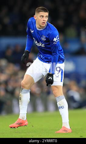 Goodison Park, Liverpool, Royaume-Uni. 4 décembre 2024. Premier League Football, Everton contre Wolverhampton Wanderers ; Vitaliy Mykolenko d'Everton Credit : action plus Sports/Alamy Live News Banque D'Images