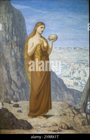 1869 Chavannes Die heilige Maria Magdalena dans der. Ancien Wüste Banque D'Images