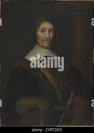 Charles Osgood - Sir Richard Saltonstall (1586-1658), d'après un original néerlandais du XVIIe siècle attribué à Abraham de Vries (c. 1590-1650-52) - H76 Banque D'Images