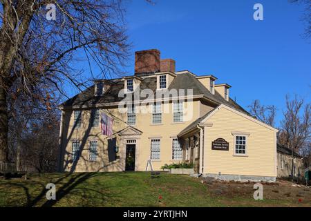 Lexington, Massachusetts, États-Unis - 26 février 2024 : Buckman Tavern est un site historique de la guerre d'indépendance américaine associé à la révolution Banque D'Images