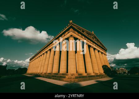 18 JUILLET 2022, PARTHENON, NASHVILLE, TN., USA - réplique du Parthénon grec est dans le centre-ville de Nashville, TN. Banque D'Images