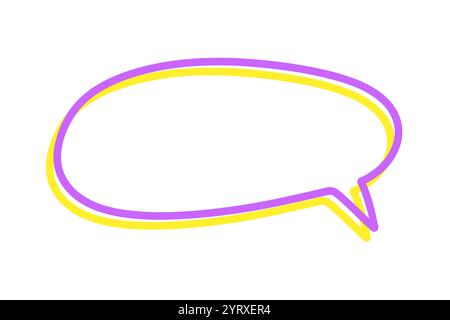 Message bulle texte de message de chat forme vectorielle de nuage Illustration de Vecteur