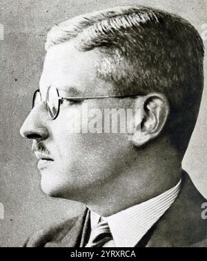 Kurt Alois Josef Johann von Schuschnigg (1897 ? 1977) homme politique autrichien qui fut chancelier de l'État fédéral d'Autriche depuis l'assassinat de son prédécesseur Engelbert Dollfuss en 1934 jusqu'à l'Anschluss en 1938 avec l'Allemagne nazie. Banque D'Images