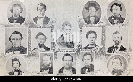 Le raid de John Brown sur Harpers Ferry est un effort de l'abolitionniste John Brown, du 16 au 18 octobre 1859, pour initier une révolte d'esclaves dans les états du Sud en prenant le contrôle de l'arsenal des États-Unis à Harpers Ferry, Virginie (depuis 1863, Virginie-occidentale). Elle a été appelée la répétition générale pour, ou prélude tragique à, la guerre de Sécession. Banque D'Images