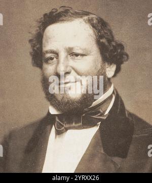 Judah Philip Benjamin, (1811 ? 1884) politicien américain qui a servi en tant que sénateur des États-Unis de Louisiane, un officier du Cabinet des États confédérés et, après son évasion en Grande-Bretagne à la fin de la guerre de Sécession, un avocat anglais. Benjamin est le premier Juif à occuper un poste au Cabinet en Amérique du Nord et le premier à être élu au Sénat des États-Unis qui n'a pas renoncé à sa foi. Banque D'Images