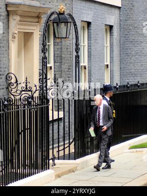 Patrick McFadden (chancelier du duché de Lancaster), arrivant à Downing Street, Londres, pour prendre ses nouvelles fonctions dans le gouvernement travailliste après les élections. 5 juillet 2024. Banque D'Images