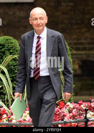 Patrick McFadden (chancelier du duché de Lancaster), arrivant à Downing Street, Londres, pour prendre ses nouvelles fonctions dans le gouvernement travailliste après les élections. 5 juillet 2024. Banque D'Images