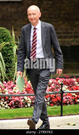 Patrick McFadden (chancelier du duché de Lancaster), arrivant à Downing Street, Londres, pour prendre ses nouvelles fonctions dans le gouvernement travailliste après les élections. 5 juillet 2024. Banque D'Images