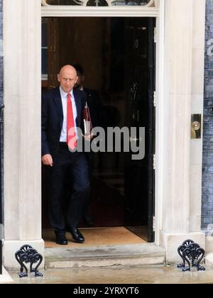 John Healey (secrétaire d'État à la Défense), arrivant à Downing Street, Londres, pour prendre ses nouvelles fonctions dans le gouvernement travailliste après les élections. 5 juillet 2024. Banque D'Images