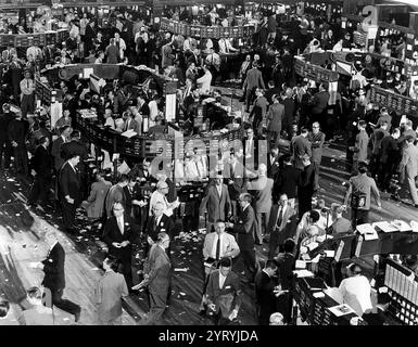 The Floor of the New York Stock Exchange, 1964 Banque D'Images