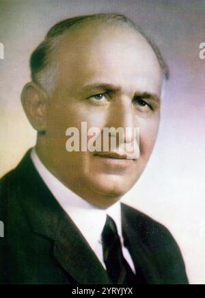 Todor Hristov Zhivkov (1911 ? 1998) était un homme politique communiste bulgare qui a été premier secrétaire du Comité central du Parti communiste bulgare de 1954 à 1989 et président de la Bulgarie de 1971 à 1989. Pendant son mandat, la Bulgarie était sous un système de parti unique et étroitement alignée sur l'Union soviétique. Banque D'Images