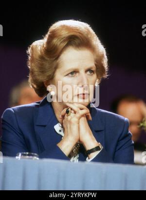 Première ministre Margaret Thatcher de Grande-Bretagne 1979-90 Banque D'Images