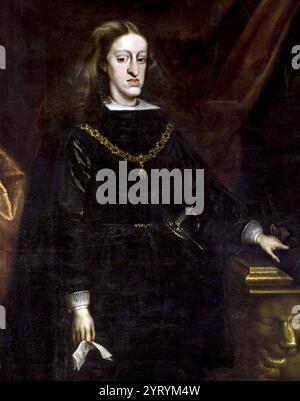 Charles II d'Espagne vers 1685 de Juan Carreno de Miranda (1614?1685) Banque D'Images