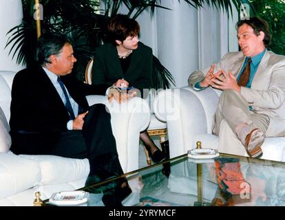 Tony Blair, chef du Parti travailliste britannique Banque D'Images