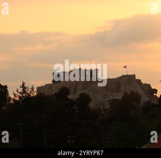 Le Parthénon sur l'Acropole athénienne, Grèce, qui a été dédié à la déesse Athéna au cours du Ve siècle av. J.-C. Banque D'Images