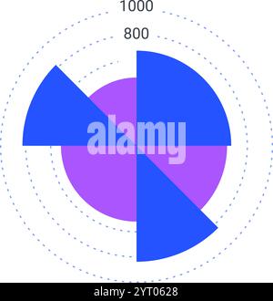 Illustration vectorielle moderne avec des diagrammes colorés, des tableaux de bord statistiques et des éléments infographiques, représentant l'analyse de données, les affaires Illustration de Vecteur