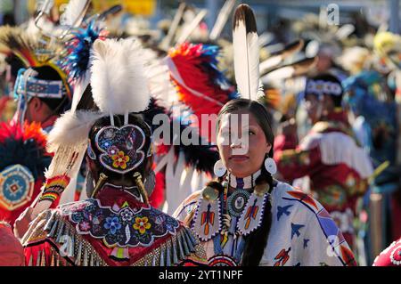 Crow Fair Indian Pow Wow, Crow Agency, Montana, États-Unis Banque D'Images