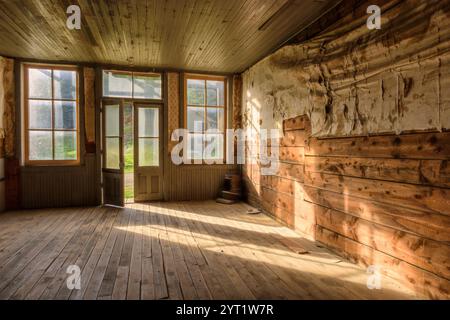 États-unis d'Amérique, Rocheuses, Montana, à Elkhorn Ville fantôme Banque D'Images