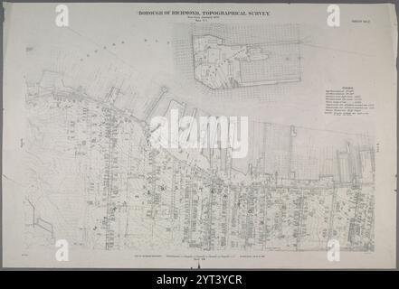 Feuille n° 7.[inclut Shooter's Island et Mariner's Harnor.] 1906 - 1913 Banque D'Images