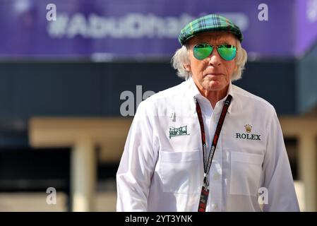 Abu Dhabi. 06th Dec, 2024. Jackie Stewart (GBR). 06.12.2024. Championnat du monde de formule 1, Rd 24, Grand Prix d'Abu Dhabi, circuit Yas Marina, Journée d'entraînement. Le crédit photo devrait se lire : XPB/Alamy Live News. Banque D'Images