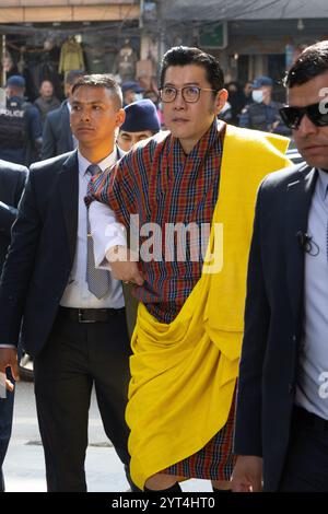 Katmandou, Népal. 6 décembre 2024. Jigme Khesar Namgyel Wangchuck, le roi du Bhoutan, visite Katmandou au Népal. Crédit : vibrant Pictures/Alamy Live News Banque D'Images