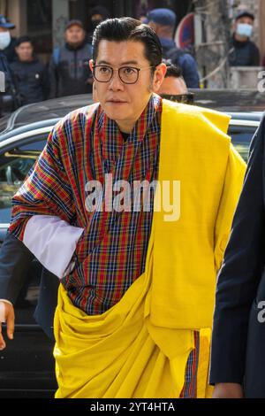 Katmandou, Népal. 6 décembre 2024. Jigme Khesar Namgyel Wangchuck, le roi du Bhoutan, visite Katmandou au Népal. Crédit : vibrant Pictures/Alamy Live News Banque D'Images