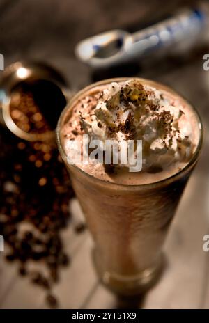 Café crème glacée Shake Drink Banque D'Images