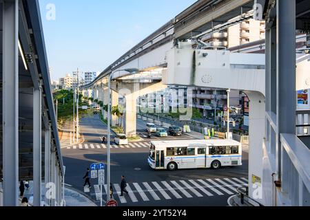 Paysage urbain de Naha, capitale de la préfecture d'Okinawa au Japon, le 27 février 2018 Banque D'Images