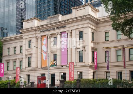 Musée de l'immigration logé dans l'ancienne douane sur Flinders Street, Melbourne, Victoria, Australie Banque D'Images