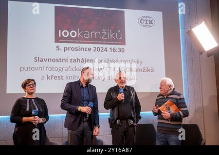 Lancement du livre millions de moments sur l'histoire de la salle de presse photo de l'Agence de presse tchèque (CTK) lors d'un événement d'une journée à l'occasion du 100e anniversaire Banque D'Images