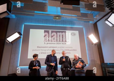 Lancement du livre millions de moments sur l'histoire de la salle de presse photo de l'Agence de presse tchèque (CTK) lors d'un événement d'une journée à l'occasion du 100e anniversaire Banque D'Images