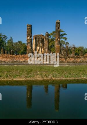 Ruines de Wat Chetuphon à Sukhothai, Thaïlande Banque D'Images