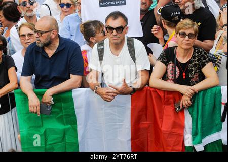 Italie, Rome, le 18 juin 2024 : manifestation des partis d'opposition contre le gouvernement italien et la loi sur les partis de droite sur le premier ministre photo © Stefano Carofei/Sintesi/Alamy Stock photo Banque D'Images