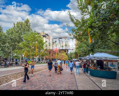 Marché dans le district de Pearl, San Antonio, Texas, États-Unis Banque D'Images