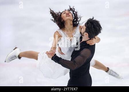 Zagreb, Hrvatska. 06th Dec, 2024. Jennifer Janse van Rensburg et Benjamin Steffan, d'Allemagne, participent à la finale de danse sur glace - danse libre au cours de la deuxième journée du Golden Spin de Zagreb 2024 à Zagreb, Croatie, le 6 décembre 2024. Photo : Igor Kralj/PIXSELL crédit : Pixsell/Alamy Live News Banque D'Images