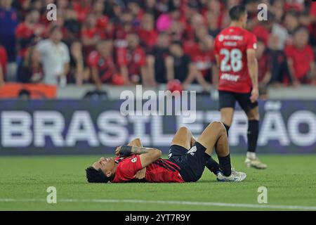 5 décembre 2024 : Curitiba, Brésil : Felipinho de l'Athletico Paranaense lors du match entre l'Athletico Paranaense et le Red Bull Bragantino, pour la Serie A 2024 brésilienne Banque D'Images