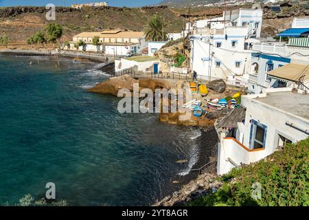 Le village de pêcheurs d'El Puertito, Tenerife, Iles Canaries, Espagne Banque D'Images