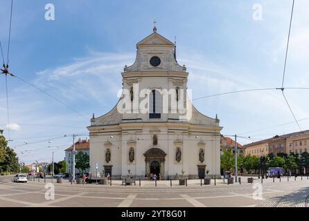 Une photo de l'église Saint Thomas à Brno. Banque D'Images