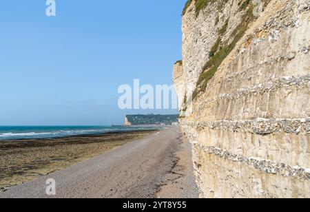 Paysage côtier autour de Saint Léonard, commune du département de la Seine-maritime en région Normandie dans le nord de la France Banque D'Images