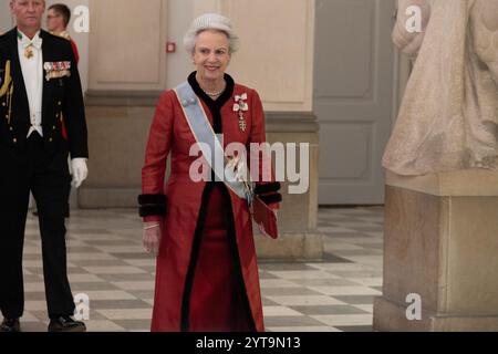 Copenhague, Copenhague, Danemark. 6 décembre 2024. La princesse Benedikte arrive au banquet d’État au Palais de Christiansborg alors que le roi Frederik X et la reine Marie du Danemark accueillent le président d’Égypte Abdel Fatah al-Sisi lors de sa visite d’État au Danemark le vendredi 6 décembre 2024 (image crédit : © Kristian Tuxen Ladegaard Berg/ZUMA Press Wire) USAGE ÉDITORIAL SEULEMENT! Non destiné à UN USAGE commercial ! Crédit : ZUMA Press, Inc/Alamy Live News Banque D'Images