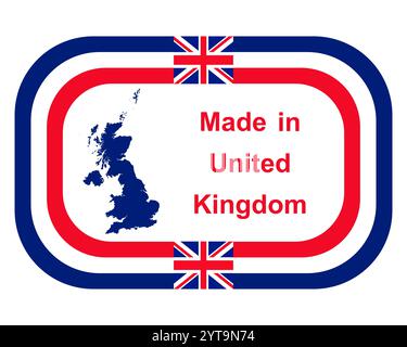 Sceau de qualité fabriqué au Royaume-Uni Banque D'Images