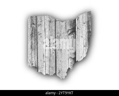 Site de l'Ohio sur Weathered Wood Banque D'Images