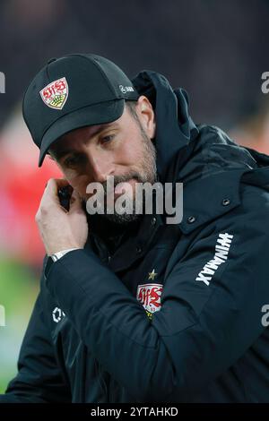 Stuttgart, Ger. 06th Dec, 2024. Bild : entraîneur V.L. Sebastian Hoeness (VFB Stuttgart) 06.12.2024, Fussball, Bundesliga, VFB Stuttgart - 1. LES RÈGLEMENTS DU FC UNION BERLIN, GER, STUTTGART, MHPARENA, DFL INTERDISENT TOUTE UTILISATION DE PHOTOGRAPHIES COMME SÉQUENCES D'IMAGES ET/OU QUASI-VIDÉO. Crédit : HMB Media/Alamy Live News Banque D'Images