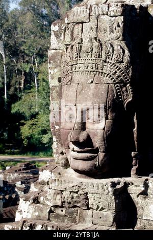 Angkor Thom, ou Nokor Thom, situé dans l'actuel Cambodge, était la dernière et la plus durable capitale de l'Empire khmer. Situé à se Banque D'Images