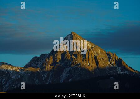 14 OCTOBRE 2023 - RIDGWAY, États-Unis - coucher de soleil sur le mont Sneffels, San Juan Mountains, col Banque D'Images