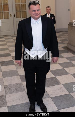 Copenhague, Danemark. 06th Dec, 2024. Le lord maire de Copenhague, Lars Weiss, arrive au banquet d’État au Palais de Christiansborg alors que le roi Frederik X et la reine Marie du Danemark accueillent le président d’Égypte Abdel Fatah al-Sissi lors de sa visite d’État au Danemark. Crédit : SOPA images Limited/Alamy Live News Banque D'Images