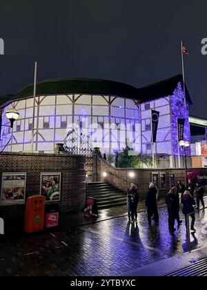 Le Globe Theatre de Londres associé à William Shakespeare. Construit en 1599 à Southwark, près de la rive sud de la Tamise. Banque D'Images
